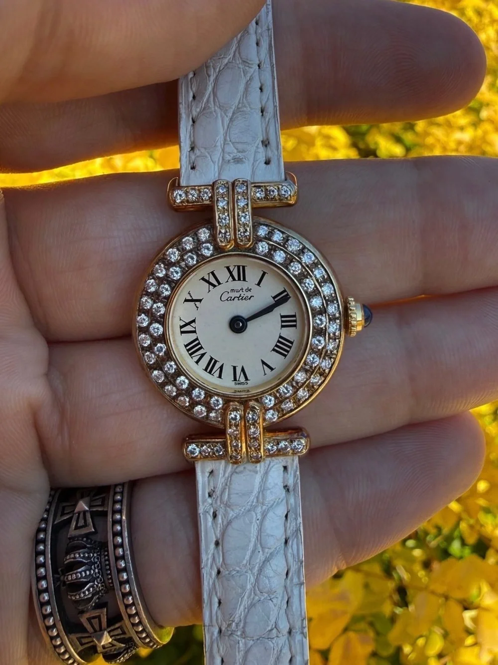 Cartier Must de Colisee Diamond Watch: 18k Gold - Picture 1 of 8